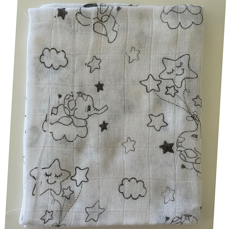 Tetra pamučna pelena "Slonče" braon