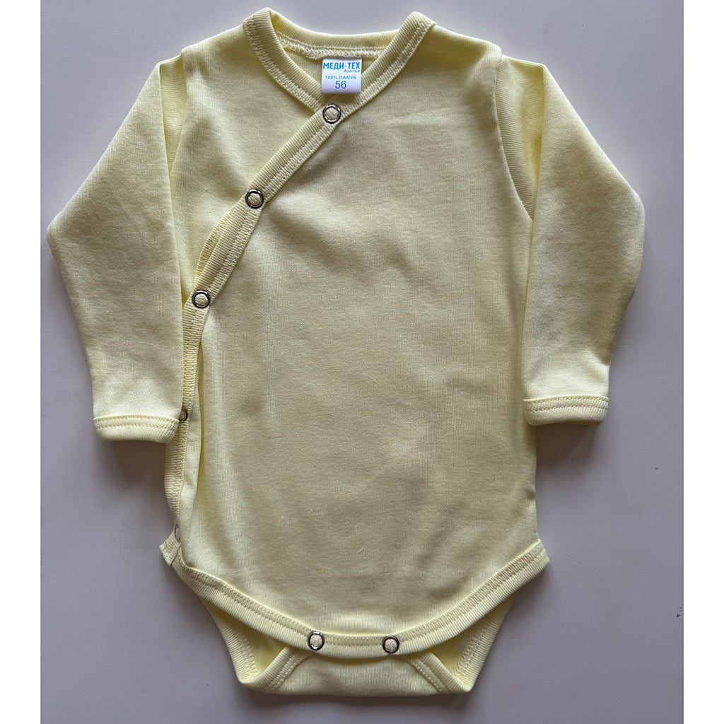 Bodi koso kopčanje ,,žuti’’ dug rukav