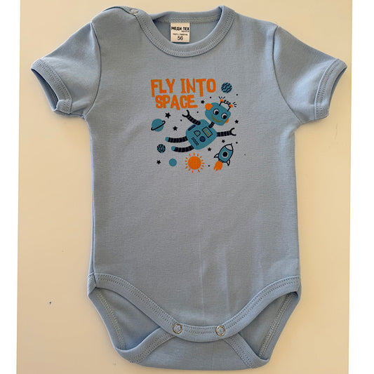 Bodi kratak rukav ,,Fly into space’’