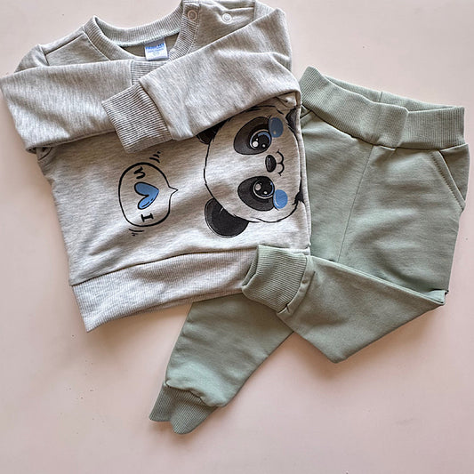 Trenerka “I love you” green