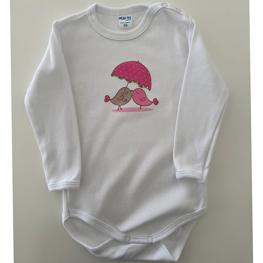 Bodi dug rukav beli,, Ptičice’’