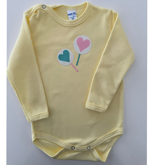 Bodi dug rukav žuti ,,Srce’’